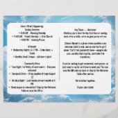 天空の青雲教会の公報 チラシ (裏面)