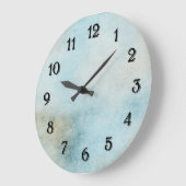 天空の青 ラージ壁時計 (傾斜)