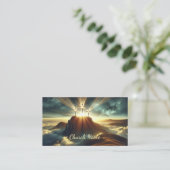 天空の風景で十字架を3つ 名刺 (スタンド正面)