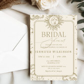 天空の魔法の神秘的なムーンスターブライダルシャワー 招待状