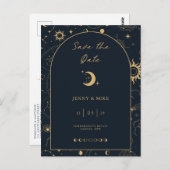 天空アーチ日付の保存招待状はがき ポストカード (正面/裏面)