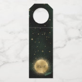 天空エメラルド結婚金ゴールド ボトルネックタグ (裏面)