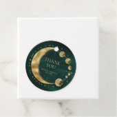 天空エメラルド金ゴールド結婚ムーンありがとう フェイバータグ (インサイチュ)