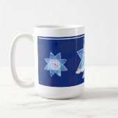 天空エンジェルフォークアートギフトショップオフィス コーヒーマグカップ (左)