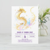 天空エンチャントドラゴン誕生日 招待状 (スタンド正面)