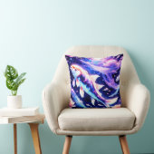 天空コイ魚：星の間の穏やかな水中競技魔法 クッション (椅子)