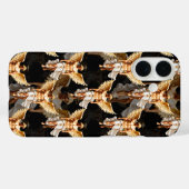 天空ゴールデンエンジェルズパターンデザイン Case-Mate iPhoneケース (裏面 (横))