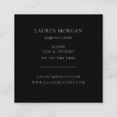 天空ゴールデンムーンラックス スクエア名刺 (裏面)