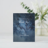 天空シルバーサンキュー披露宴カード ポストカード (スタンド正面)