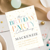 天空スターリースカイ誕生日招待状 招待状