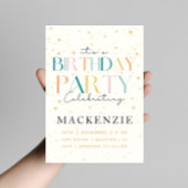 天空スターリースカイ誕生日招待状 招待状