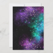 天空スターリーナイトスカイ宇宙ネブラ結婚ズ 招待状 (裏面)