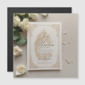 天空スターリーナイト結婚式招待状 (正面/裏面)