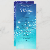天空スパークルムーンメニューカード招待状 メニュー (正面/裏面)