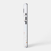 天空スプラッシュ" – 水色抽象芸術電話ケース iPhone 16ケース (左側面)