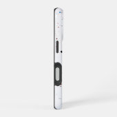 天空スプラッシュ" – 水色抽象芸術電話ケース iPhone 16ケース (右側面)