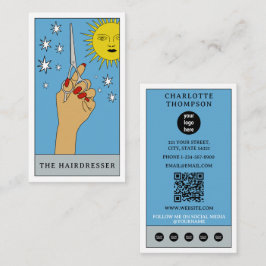 天空タロットサンヘアドライザーヘアサロンロゴ 名刺