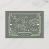 天空タロットセージ赤ちゃんシャワーサンキューカード エンクロージャーカード (正面)