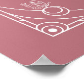 天空タロットバラベビーシャワーウェルカムサイン ポスター (角)