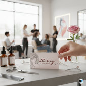 天空タロットピンクラインズヘアサロンクラシック 名刺