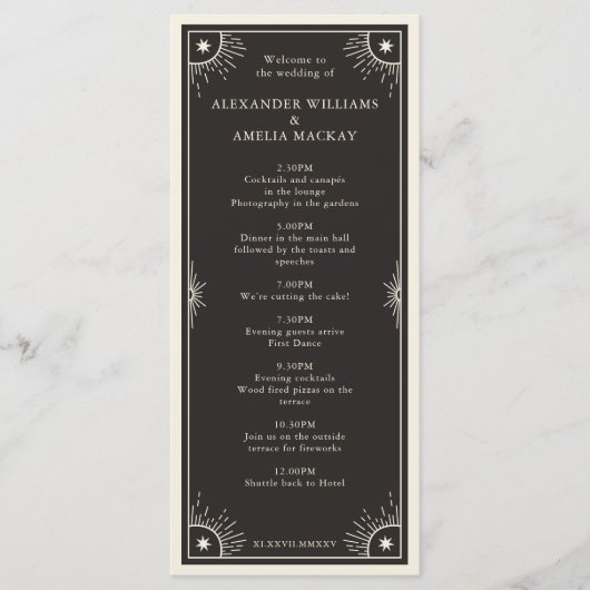 天空タロットボホ結婚スターのタイムラインプログラム プログラム (正面)