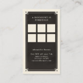 天空タロットボーホー割引名刺 名刺 (裏面)