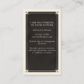 天空タロットラッシュブラックビジネスカード 名刺 (裏面)