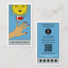 天空タロット太陽ネイルサロン美しいモダンロゴ