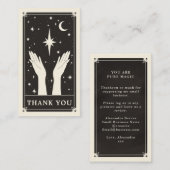 天空タロット感謝してい小さな名刺 名刺 (正面/裏面)