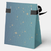 天空ティール(緑がかった色)金ゴールドサンムーンスターズ結婚ズ フェイバーボックス (裏面)