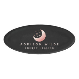 天空バラ金ゴールド三日月スターズビジネス 名札