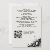 天空バンド結婚式招待状(詳細付) 招待状 (裏面)