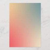 天空パステルカラフルグラデーシエレガントョン 招待状 (裏面)