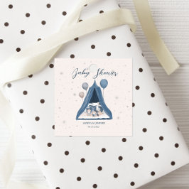 天空パステルベビーシャワー フェイバータグ