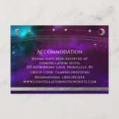 天空パープルティール（緑がかった色）サンムーンスターズアコモデーション エンクロージャーカード (正面)