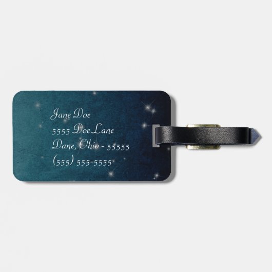 天空ビュースターズモノグラムラゲッジタグ ラゲッジタグ (裏面横)