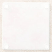 天空ピンク星雲ガラスのコースター ガラスコースター (裏面)