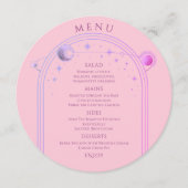 天空ピンク紫の太陽の月の結婚星 メニュー (正面)