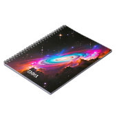 天空ファンタジーブラックホール名前をカスタムする ノートブック (左側)