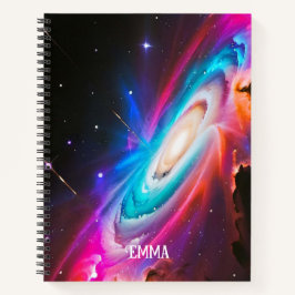 天空ファンタジーブラックホール名前をカスタムする ノートブック