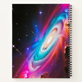 天空ファンタジーブラックホール名前をカスタムする ノートブック (裏面)