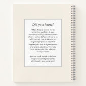 天空ファンタジーラム〔占星術の〕十二宮図シンボルシンボルアリーズ誕生日 ノートブック (裏面)