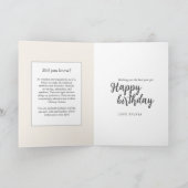 天空ファンタジー〔占星術の〕十二宮図シンボルピセス誕生日 カード (内部)