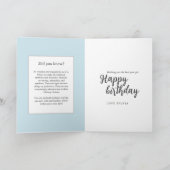 天空ファンタジー〔占星術の〕十二宮図シンボルピセス誕生日 カード (内部)