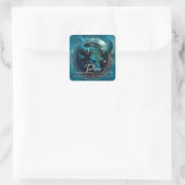 天空ファンタジー〔占星術の〕十二宮図シール スクエアシール (バッグ)