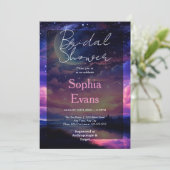 天空フルムーンスターズ雲ブライダルシャワー 招待状 (スタンド正面)