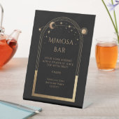 天空ブラック金ゴールドミモサバーサンムーンスターズ 台座サイン (インサイチュ)