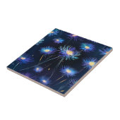 天空ブルーアスターAコズミック開花 タイル (側面)