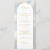 天空ブルークラウド神秘的なボホメニュー メニュー (正面)