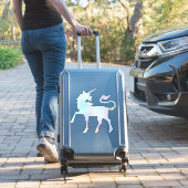 天空ホログラフィックレインボーユニコーンXLビニル シール (スーツケースインサイチュ)